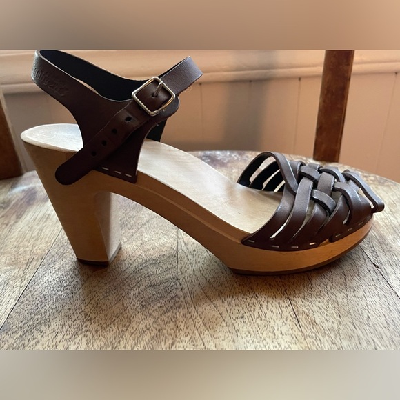 Swedish Hasbeens Braided Open-Toe Clogs - Picture 7 of 9